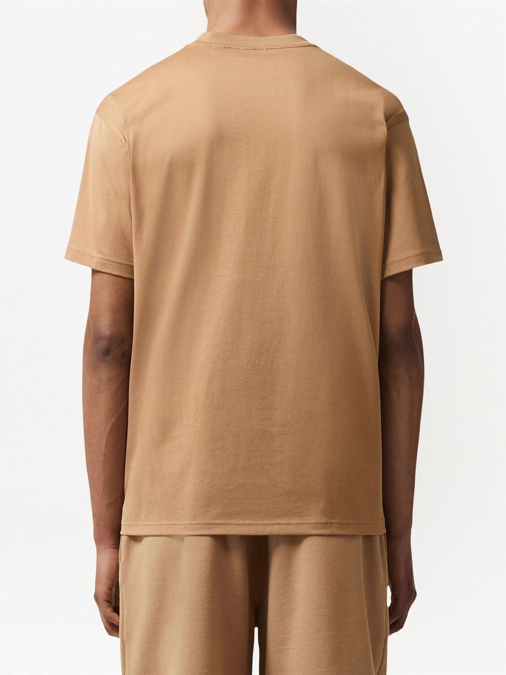 Burberry Harriston Logo Print T-Shirt Camel Brown