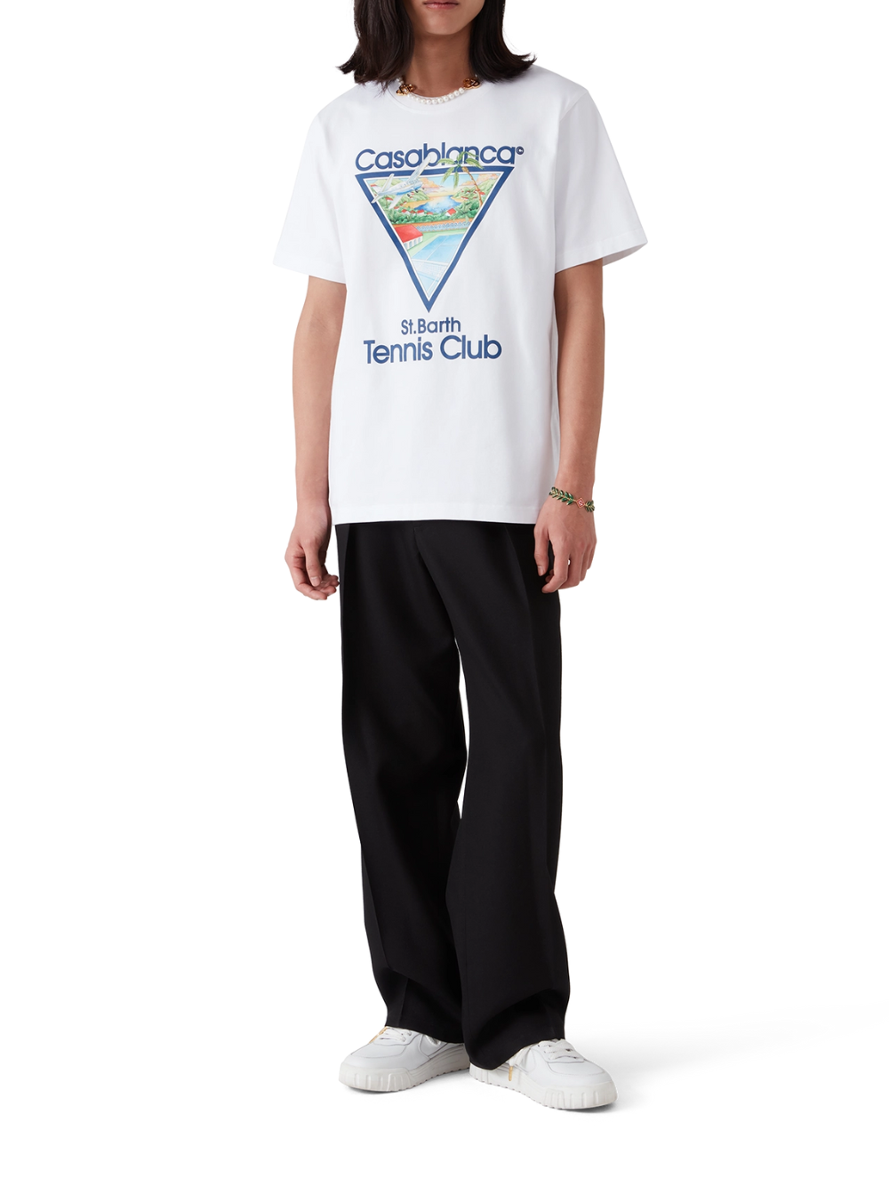 Casablanca Tennis Club Icon T-Shirt White