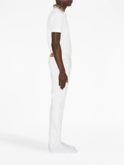 Burberry Vintage Check Print Collar Polo Shirt White