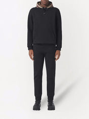 Burberry Check Panel Jogging Pants Black