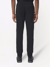 Burberry Check Panel Jogging Pants Black