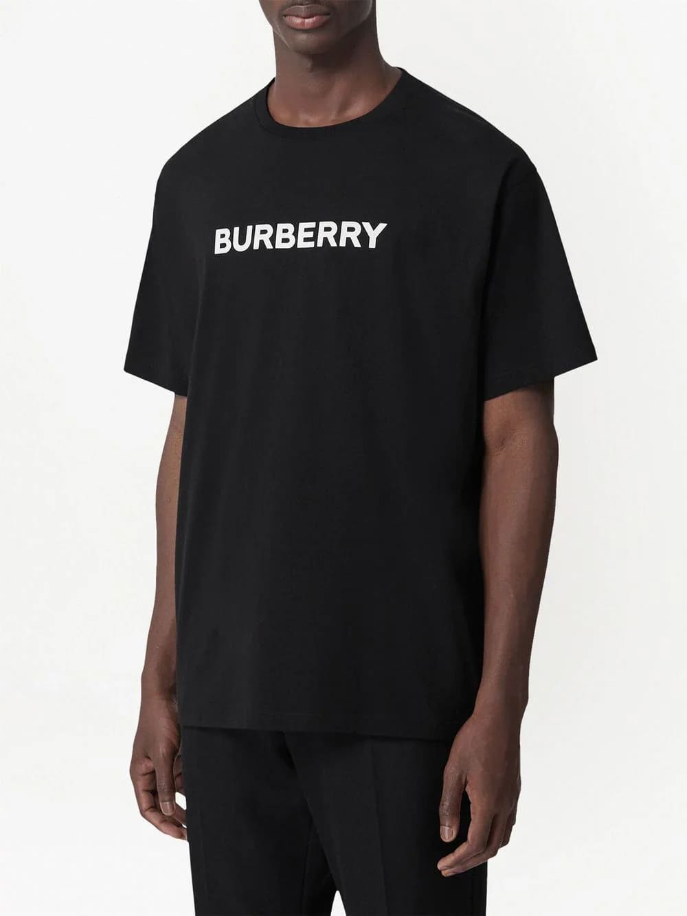 Burberry Harriston Logo Print T-Shirt Black
