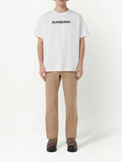 Burberry Harriston Logo Print T-Shirt White