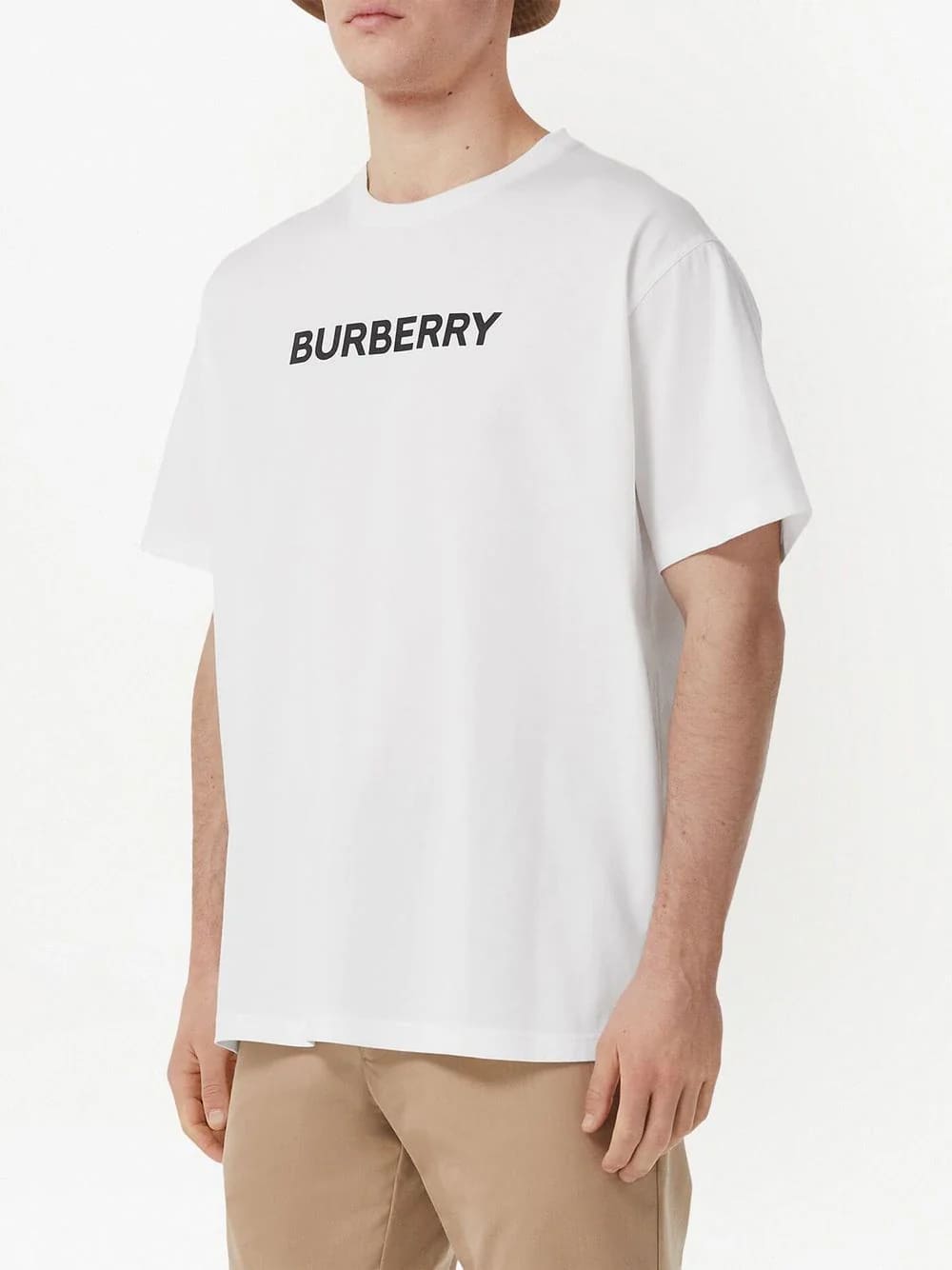 Burberry Harriston Logo Print T-Shirt White