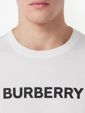 Burberry Harriston Logo Print T-Shirt White