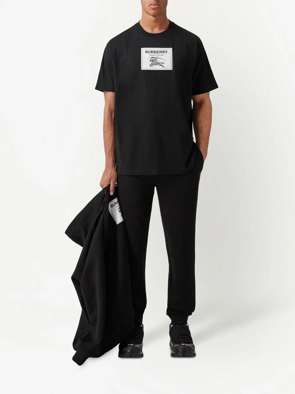Burberry Horseferry Box Prorsum Label T-Shirt Black