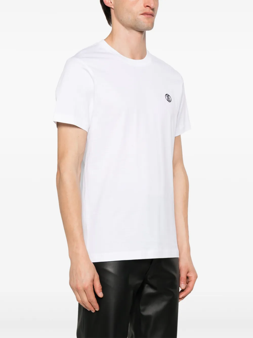 Burberry 'Parker' TB-embroidered Logo T-Shirt White