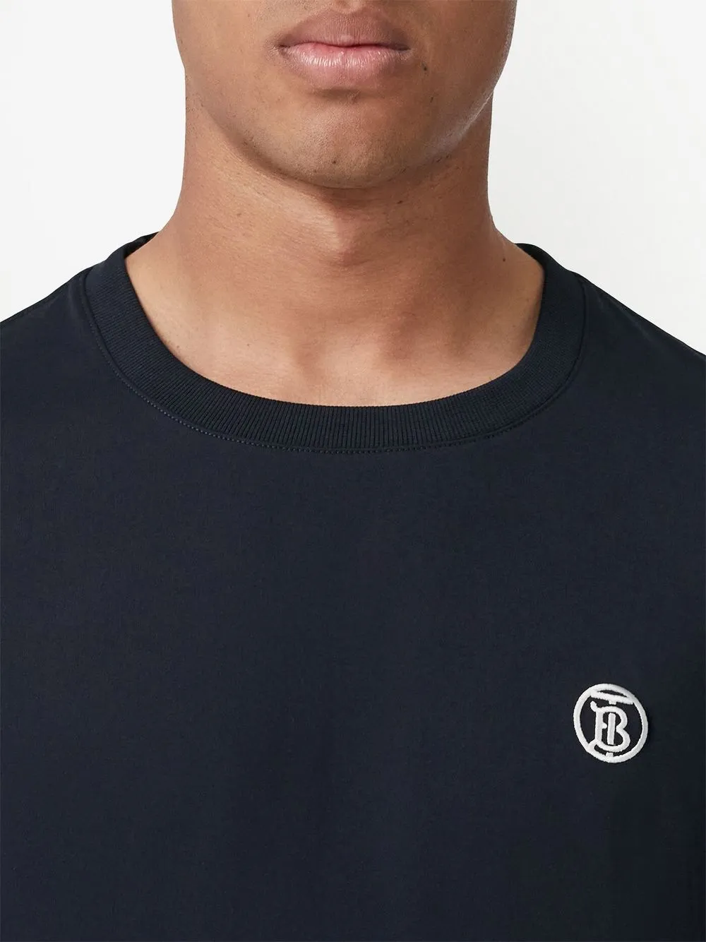 Burberry 'Parker' TB-embroidered Logo T-Shirt Navy Blue