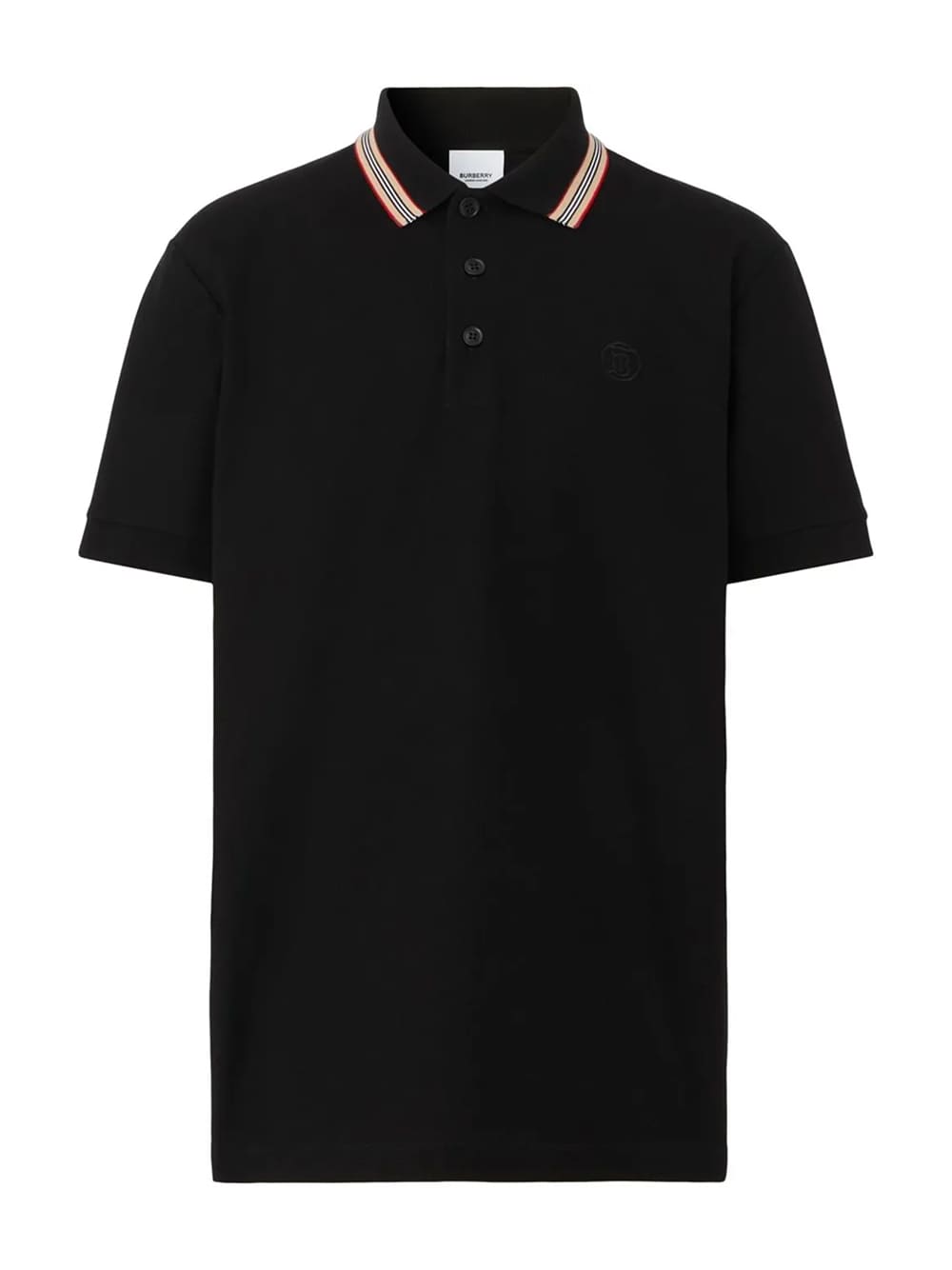 Burberry 'Pierson' TB Collar Polo-Shirt Black