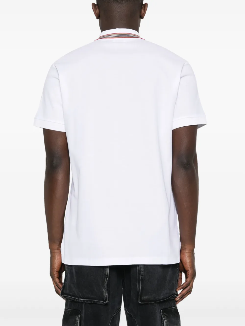 Burberry 'Pierson' TB Collar Polo-Shirt White