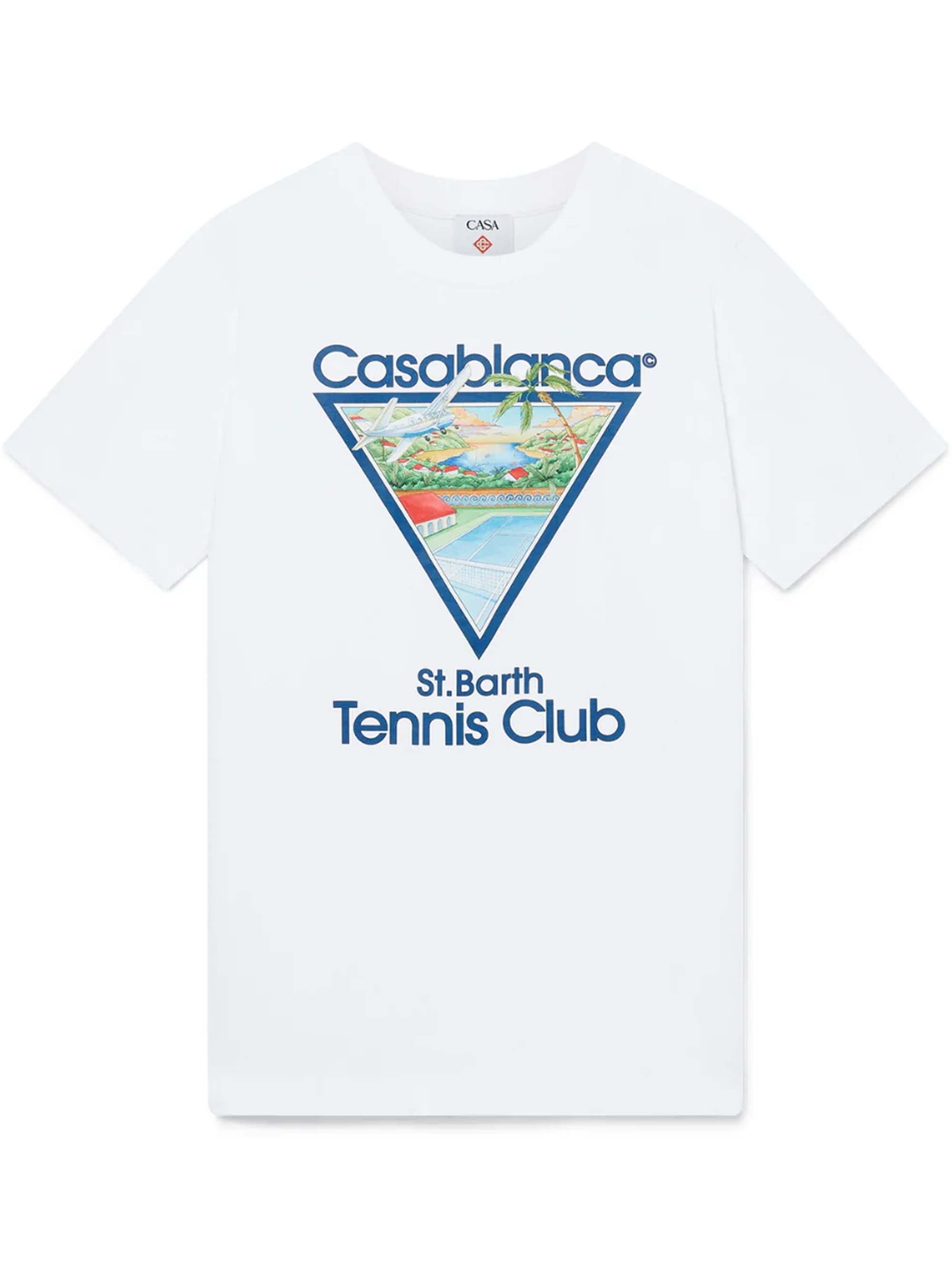 Casablanca Tennis Club Icon T-Shirt White