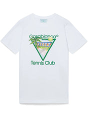 Casablanca Tennis Club Icon T Shirt White