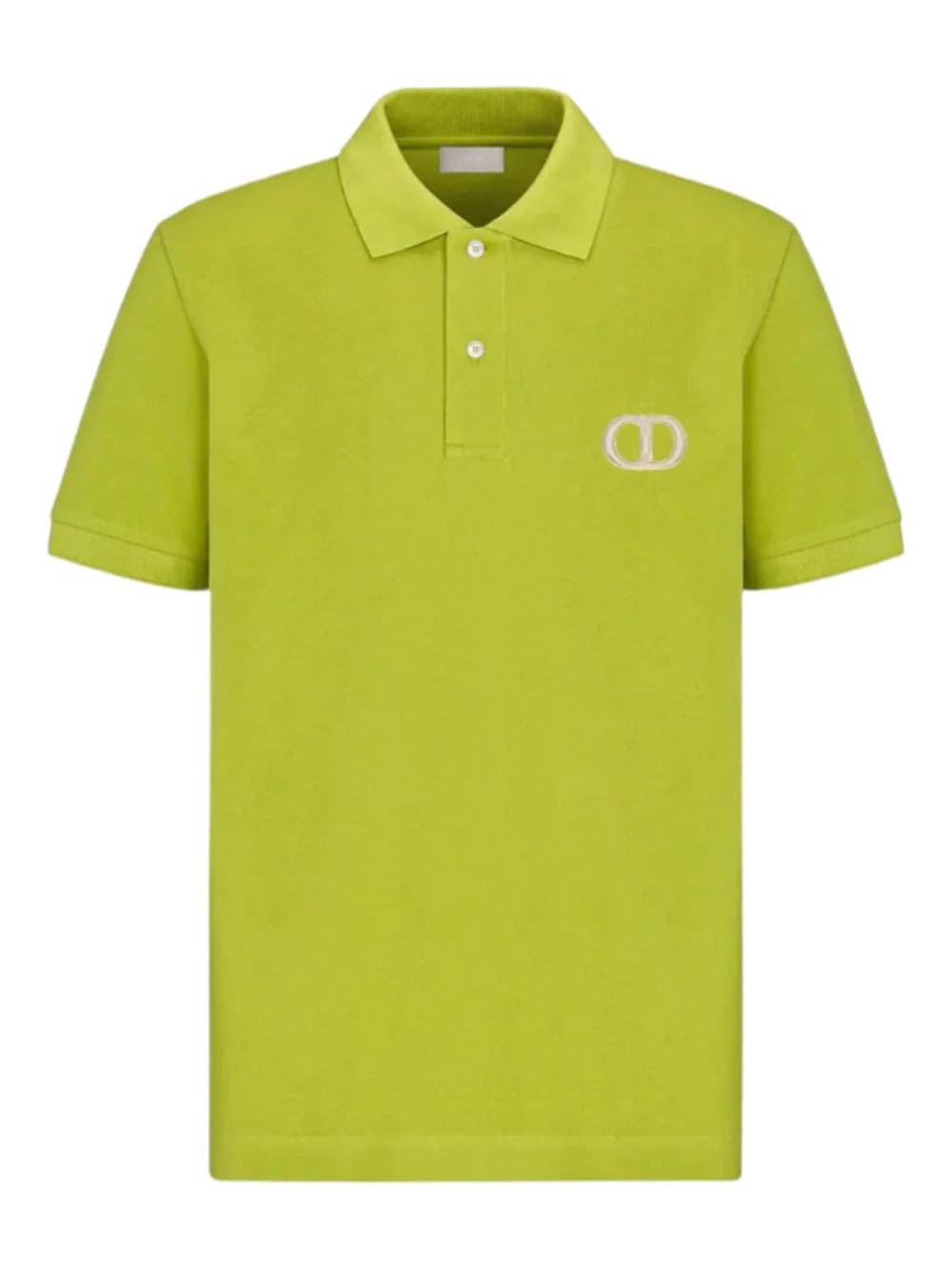 Dior CD Icon Polo Shirt Lime Green