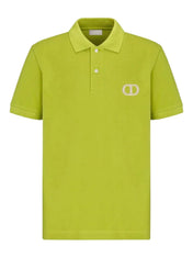 Dior CD Icon Polo Shirt Lime Green