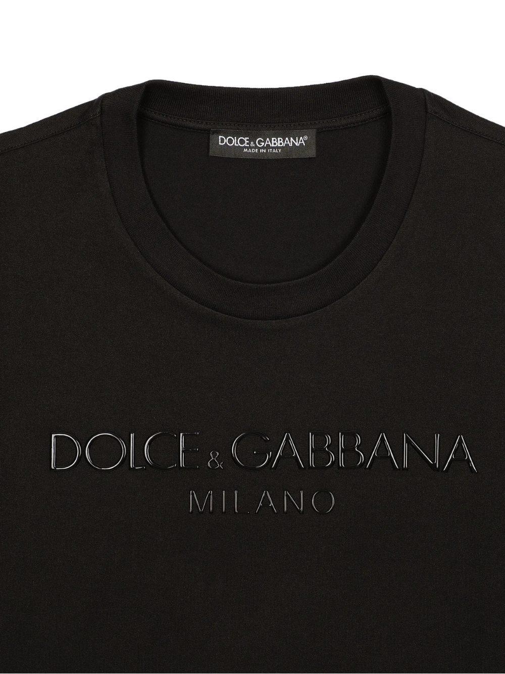 Dolce & Gabbana Black Sicily Logo Printed T-Shirt Black