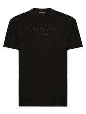 Dolce & Gabbana Black Sicily Logo Printed T-Shirt Black