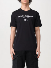 Dolce & Gabbana Embroidered DG Milano Logo T-Shirt Black