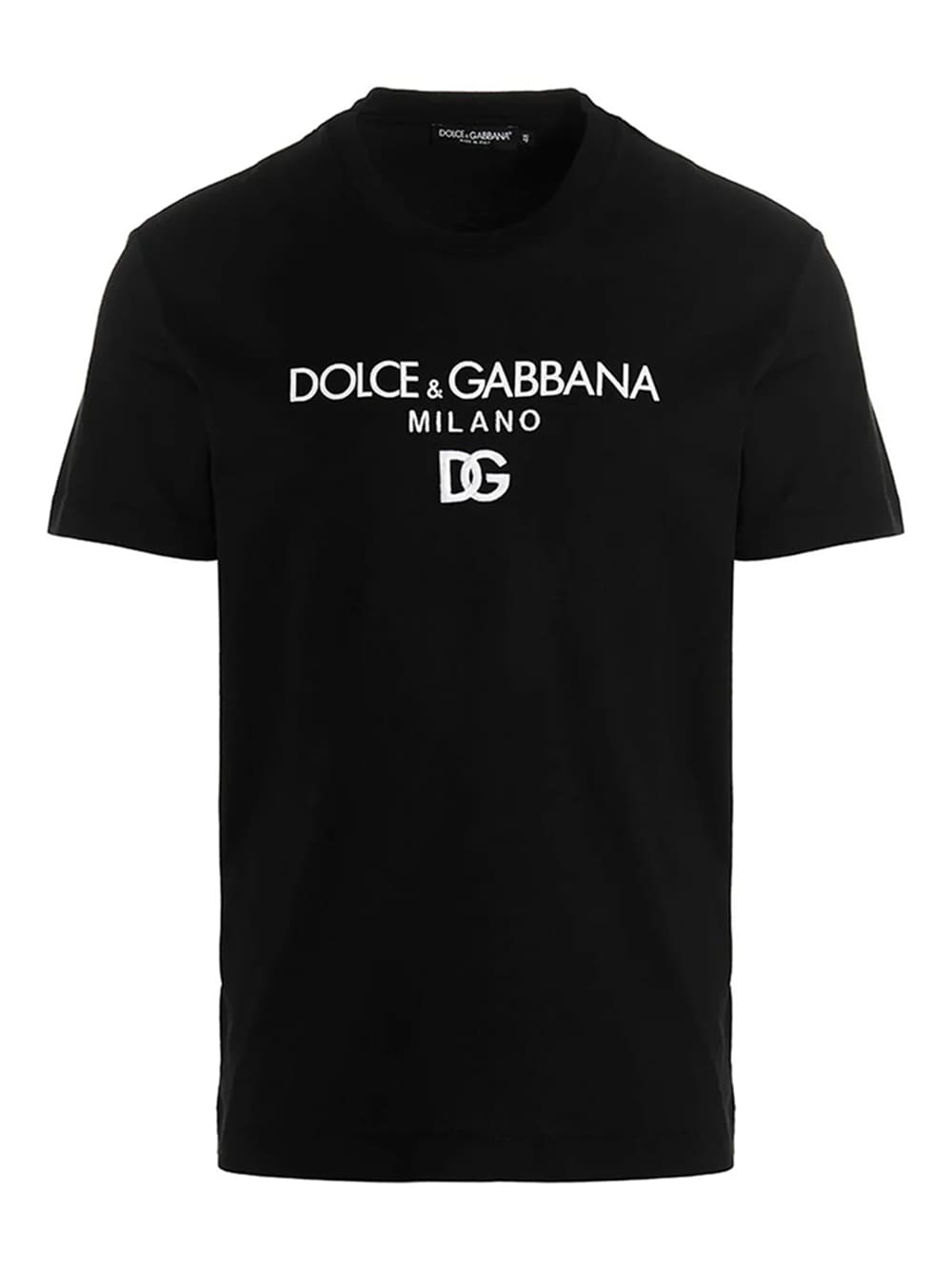 Dolce & Gabbana Embroidered DG Milano Logo T-Shirt Black