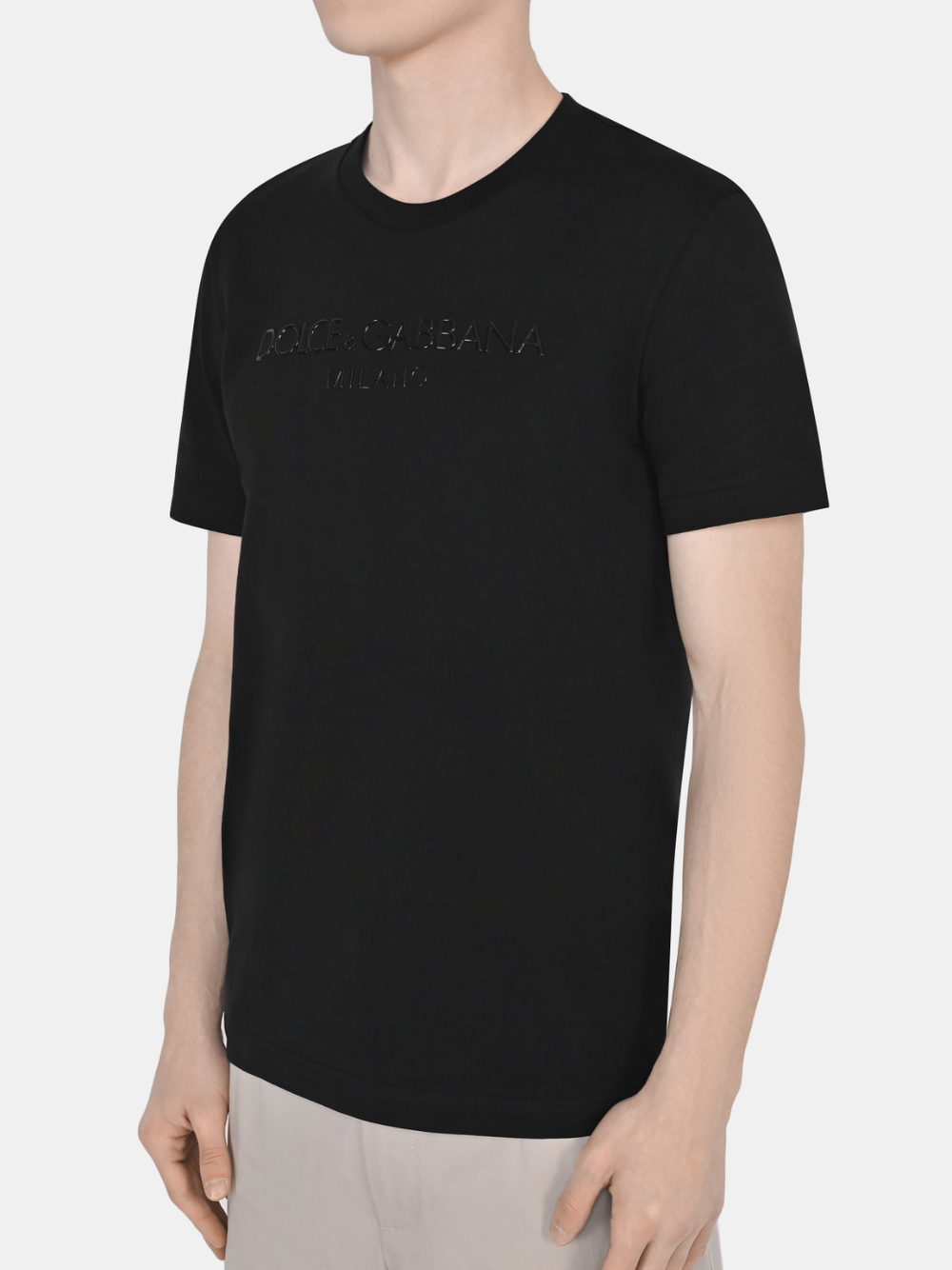 Dolce & Gabbana Black Sicily Logo Printed T-Shirt Black
