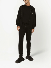 Dolce & Gabbana Silver Plaque Logo T-Shirt Black