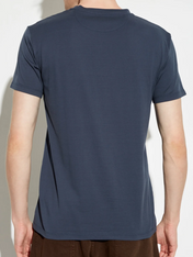 Fendi Embroidered FF Fendi Logo T-Shirt Navy Blue