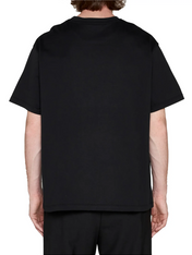 Fendi Embroidered FF Fendi Logo T-Shirt Black