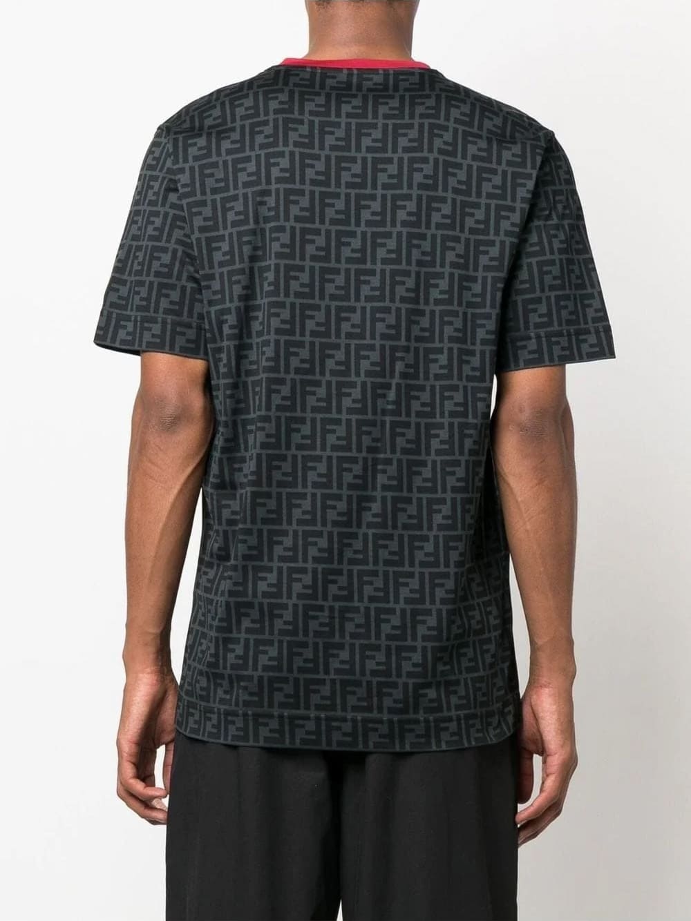 Fendi FF Zucca Print Monogram T-Shirt Grey