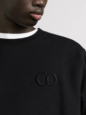 Dior CD Icon Sweatshirt Black Cotton Fleece