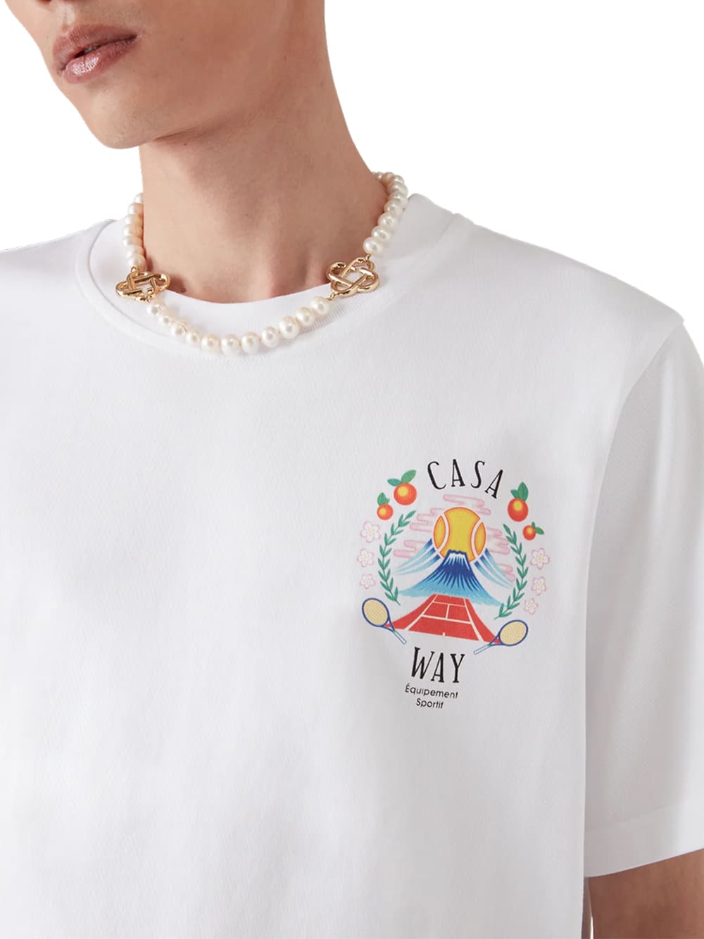 Casablanca Casa Way Montain T-Shirt White