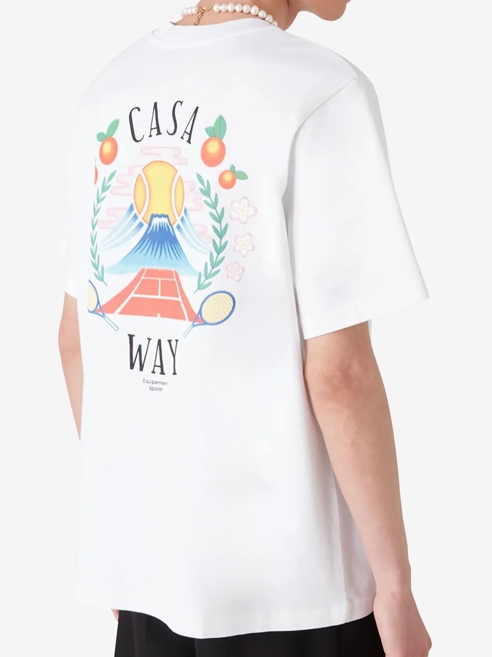 Casablanca Casa Way Montain T-Shirt White