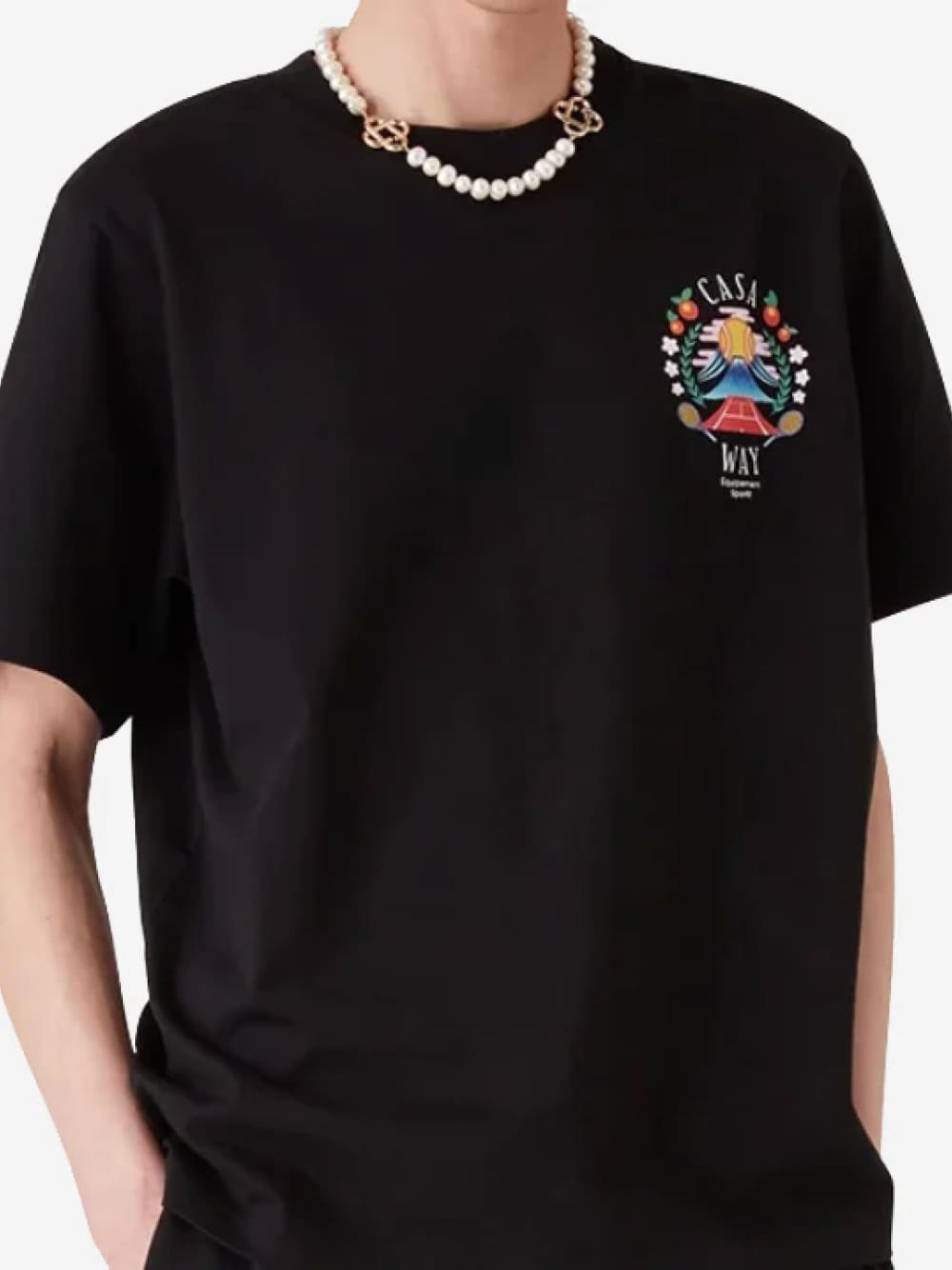 Casablanca Casa Way Montain T-Shirt Black