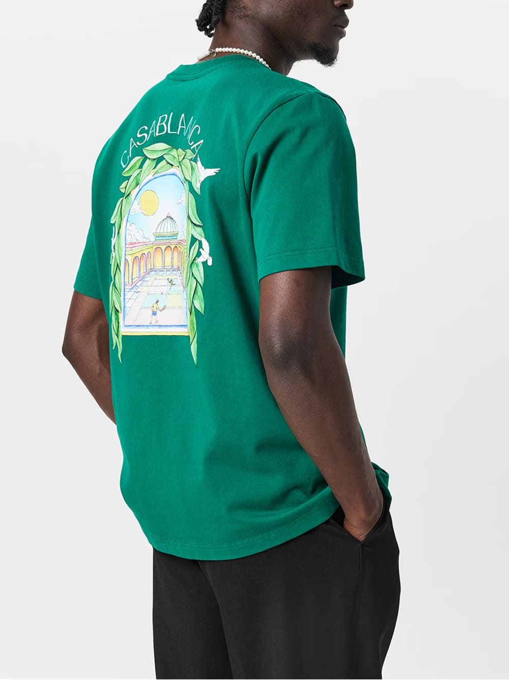 Casablanca L'Arche Tennis Club T-Shirt Green
