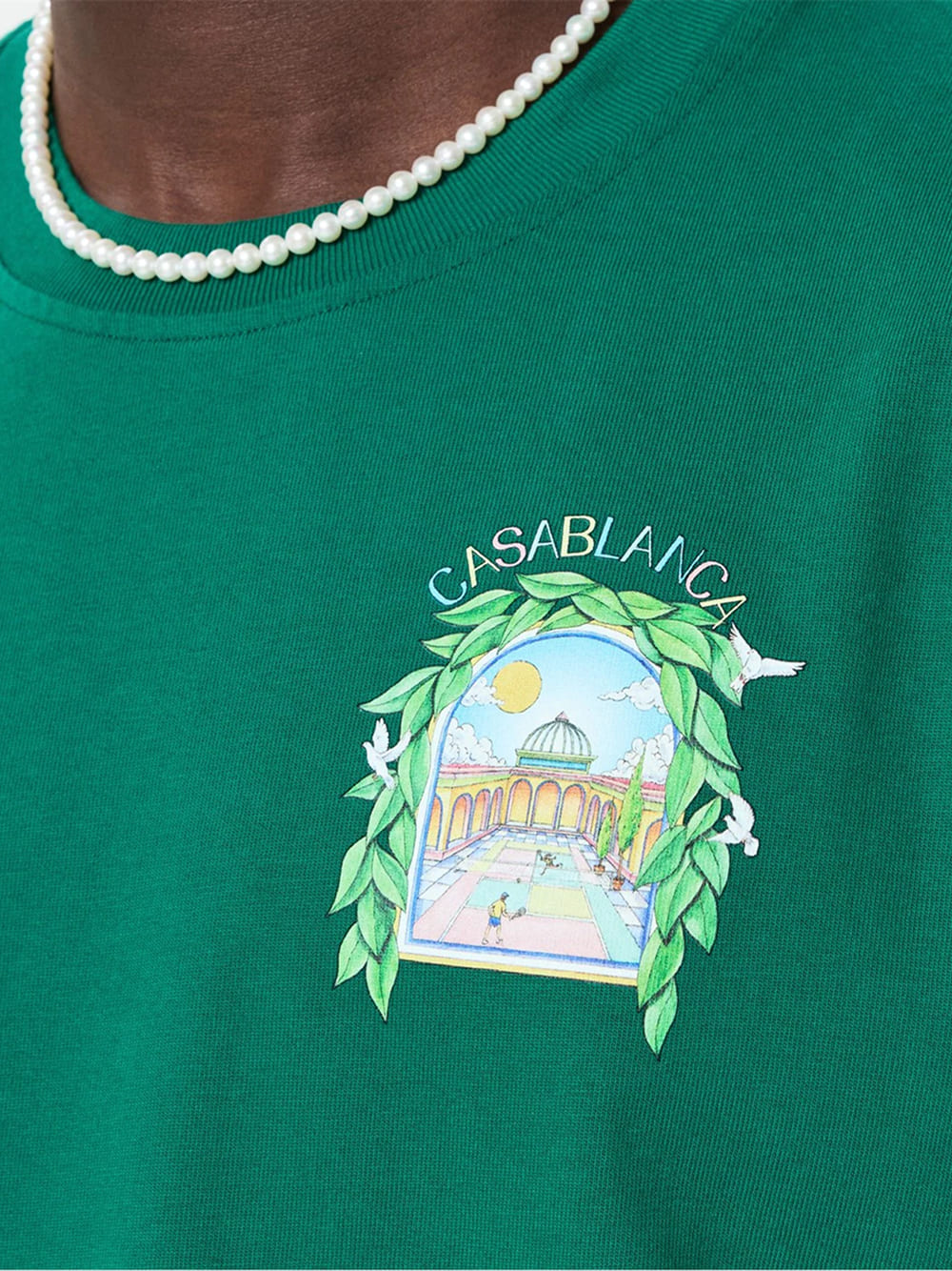 Casablanca L'Arche Tennis Club T-Shirt Green
