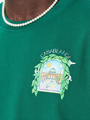 Casablanca L'Arche Tennis Club T-Shirt Green