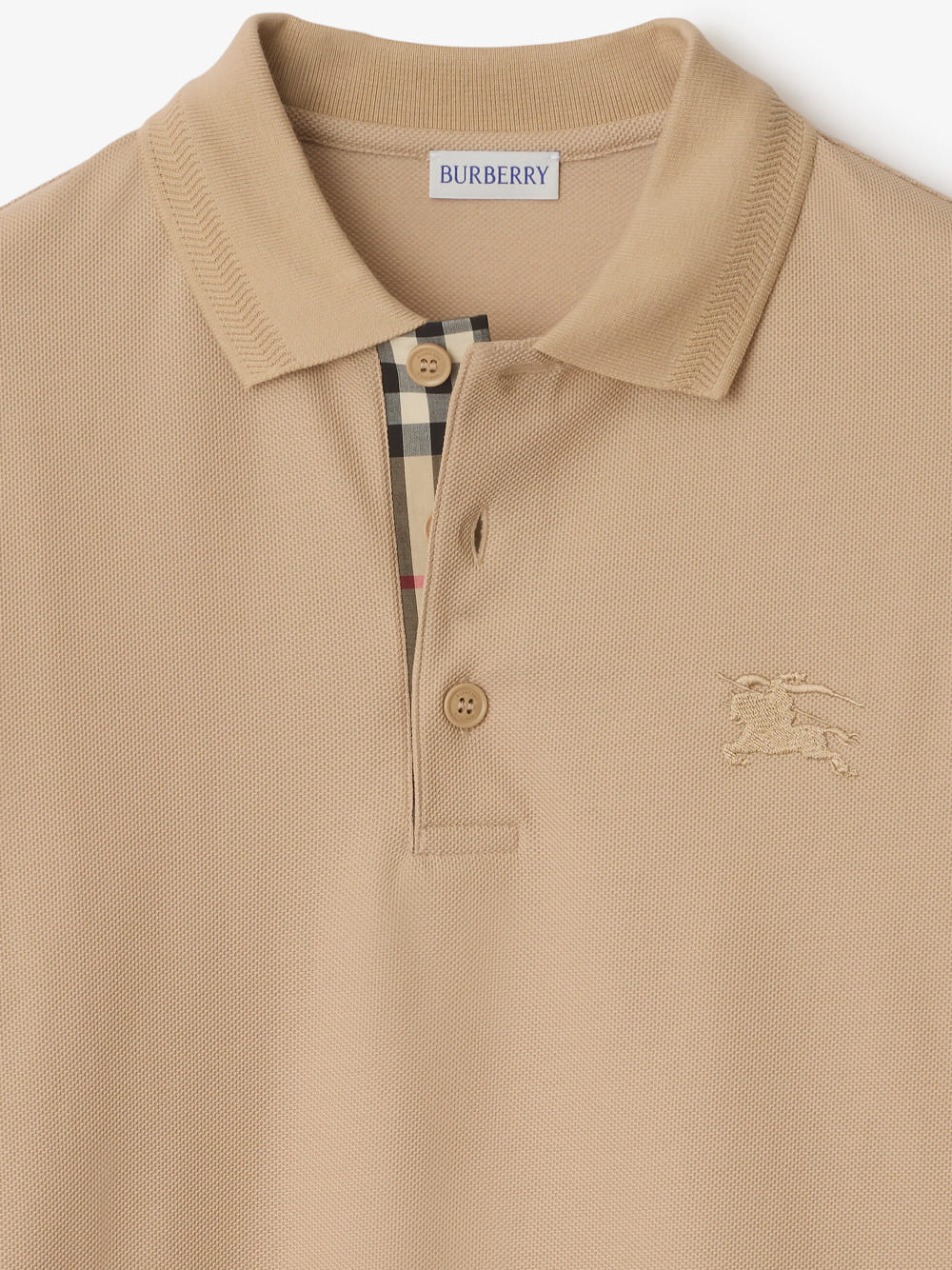 Burberry Cotton Polo-Shirt Beige