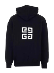 Givenchy 4G Logo Embroidered Hooded Sweatshirt Black