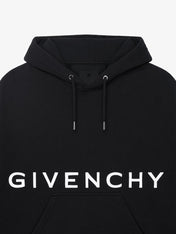 Givenchy 4G Logo Embroidered Hooded Sweatshirt Black