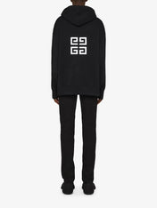 Givenchy 4G Logo Embroidered Hooded Sweatshirt Black