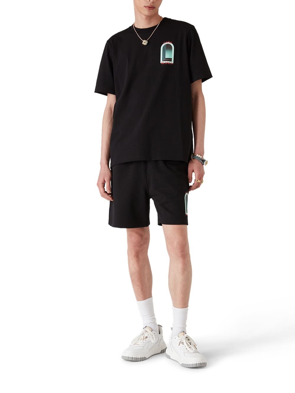 Casablanca L'Arche Colore T-Shirt Black