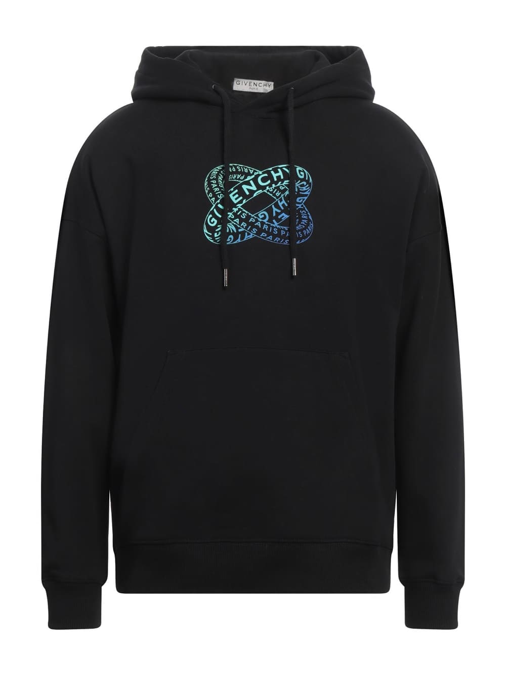 Givenchy Black Infinity Rings Logo Hoodie Black