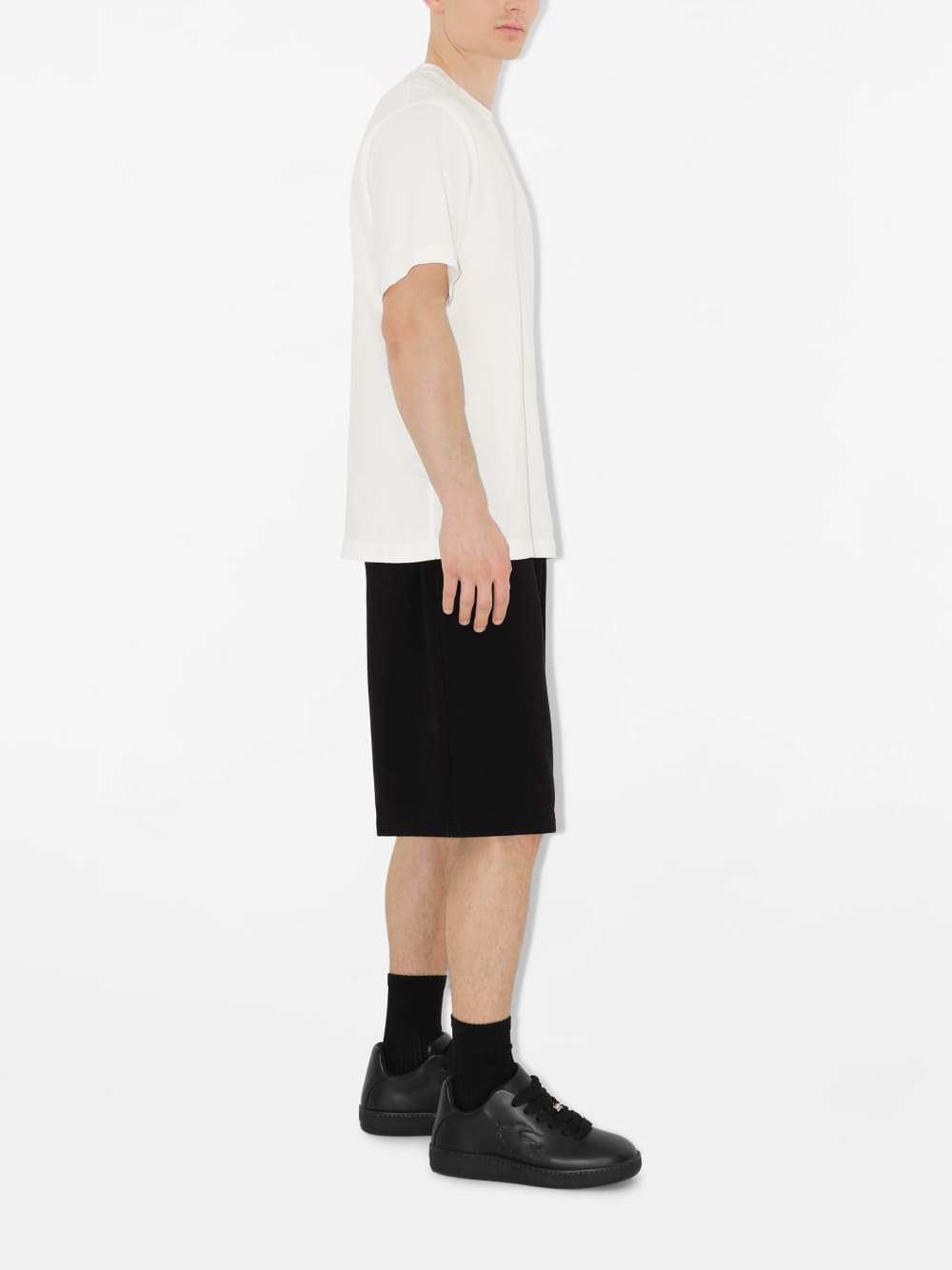 Burberry Cotton Logo Shorts Black