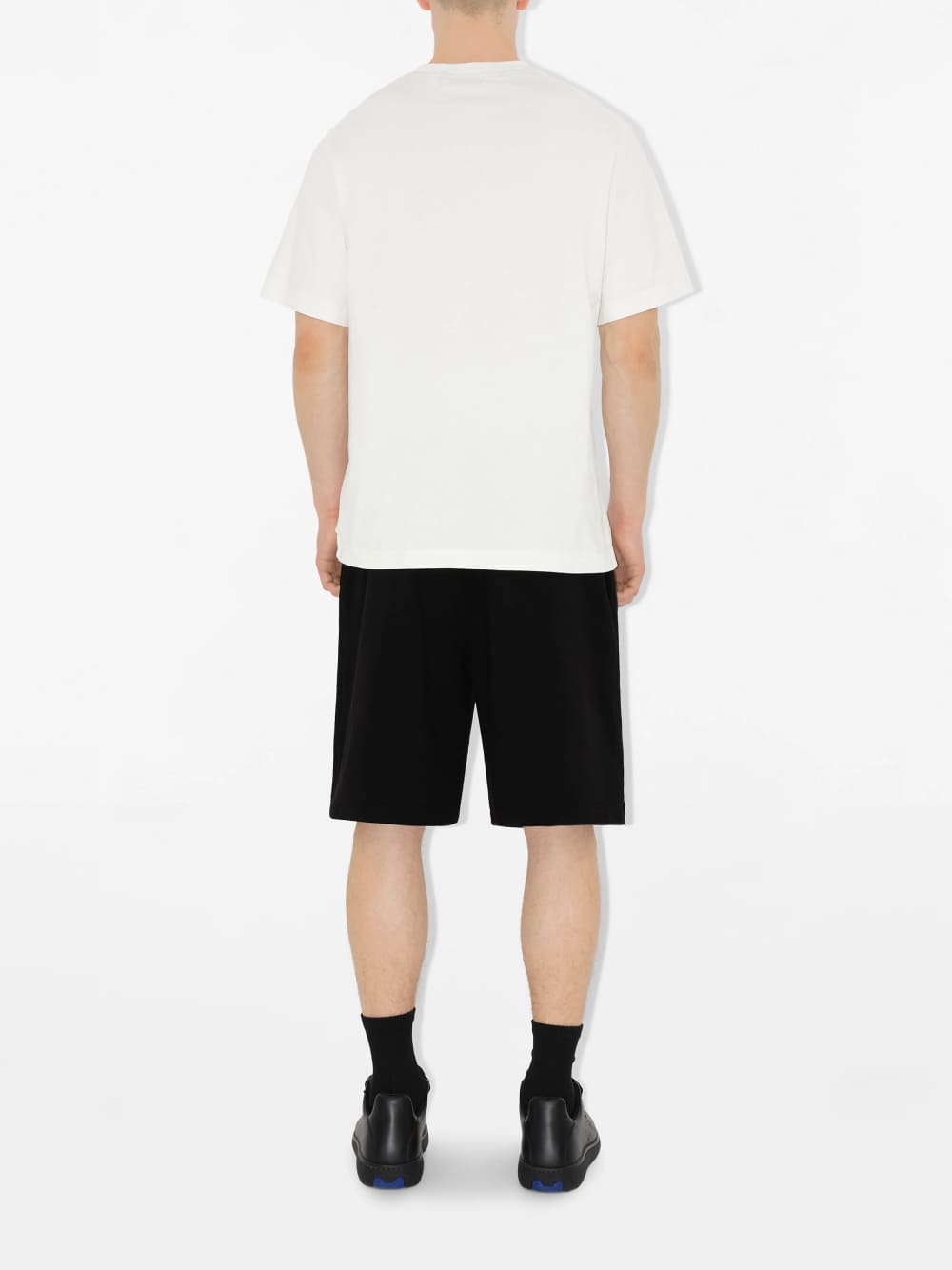 Burberry Cotton Logo Shorts Black
