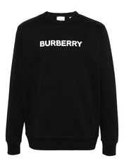 Burberry Cotton Logo Sweatshirt Black