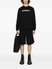 Burberry Cotton Logo Sweatshirt Black