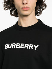 Burberry Cotton Logo Sweatshirt Black