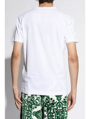 Dolce & Gabbana Italian Sportswear Logo-Print Cotton T-Shirt White