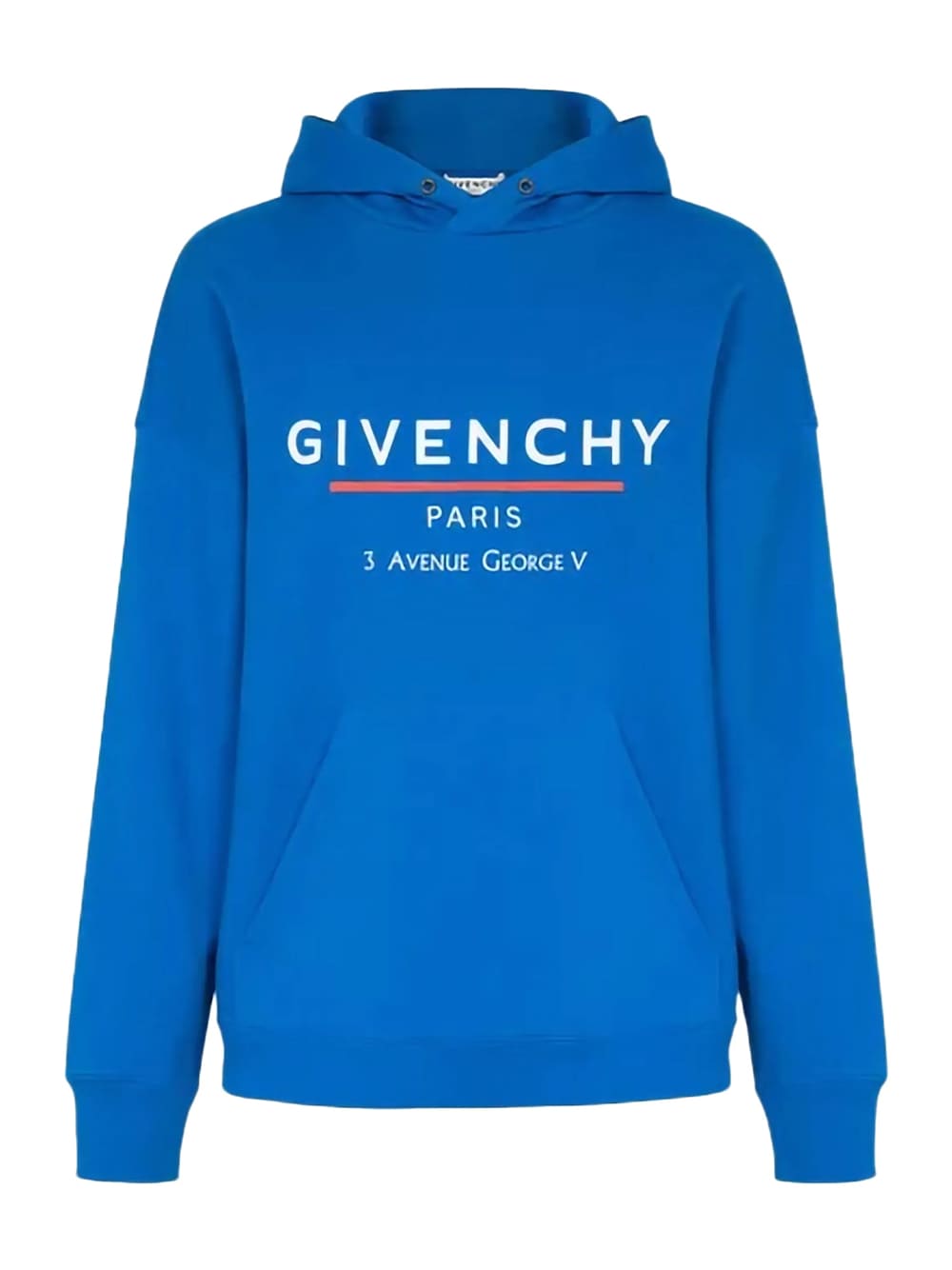 Givenchy Address Hooded Sweatshirt Blue