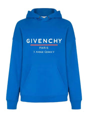 Givenchy Address Hooded Sweatshirt Blue