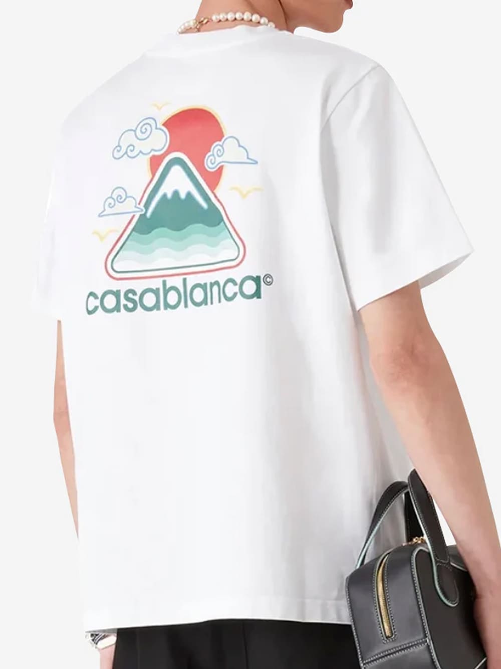 Casablanca Montagne Ondulee T-Shirt White