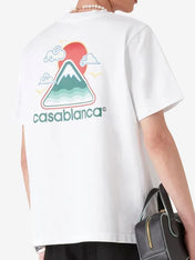 Casablanca Montagne Ondulee T-Shirt White